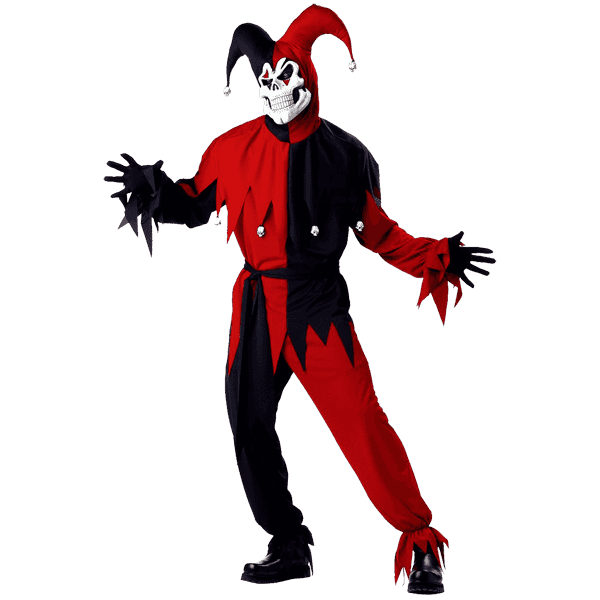 California Costume Men's Adult- Red Evil Jester